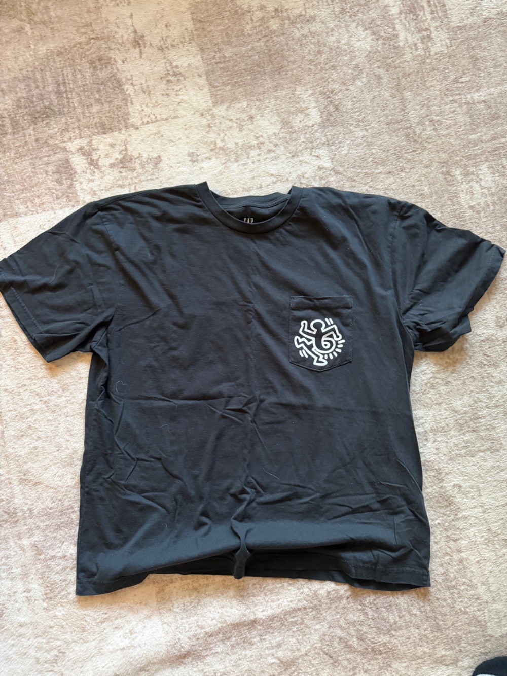 GAP x Keith Haring Montreux 1983 Pocket Graphic Tee XL